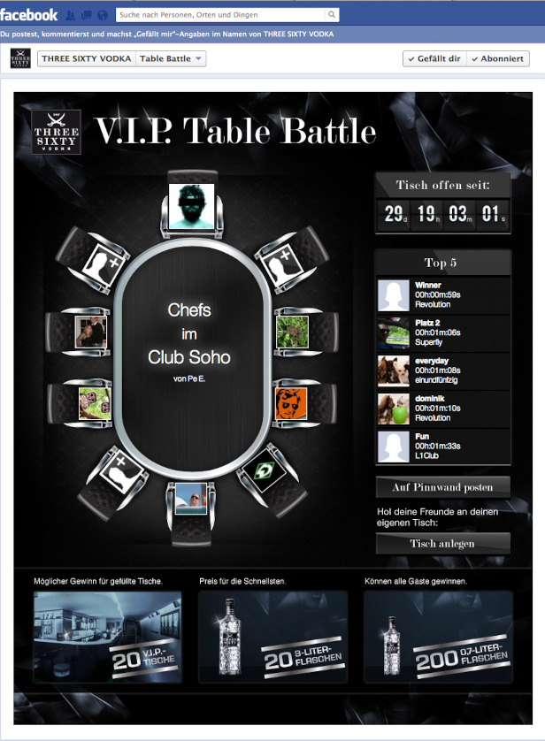 Tablebattle – V.I.P. Table