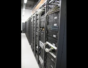 In the server room of the Parlamentarium